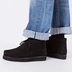 Quinn Black Wallabee Bootie