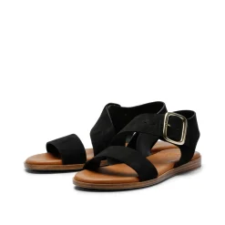 Reba Leather Sandal Black