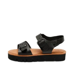 Sam Leather Sandal Black