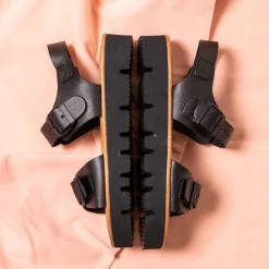 Sam Leather Sandal Black
