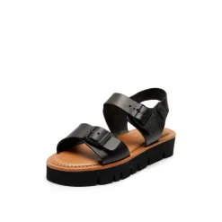 Sam Leather Sandal Black