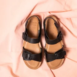 Sam Leather Sandal Black