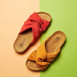 Senna Suede Leather Sandal Inco Gold