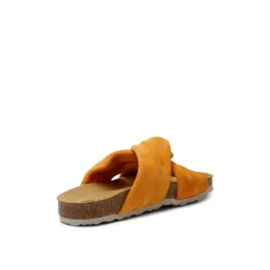 Senna Suede Leather Sandal Inco Gold