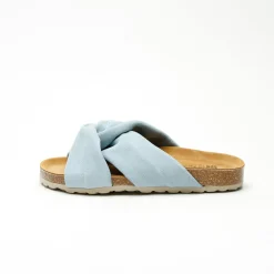 Senna Suede Leather Sandal It.Blue