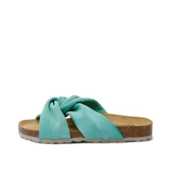 Senna Suede Leather Sandal Turkis