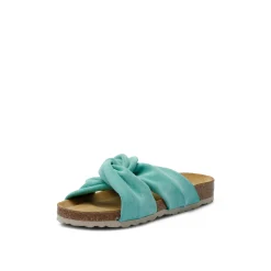 Senna Suede Leather Sandal Turkis