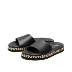 Sina Black Corn Slipon Sandal