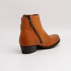 Svenja Cognac Bootie