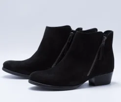 Svenja Suede Black Bootie
