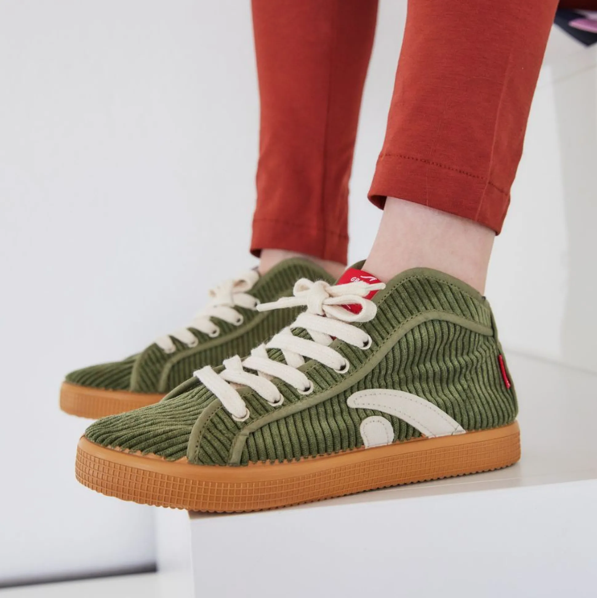 Taylor Cord Olive Sneaker