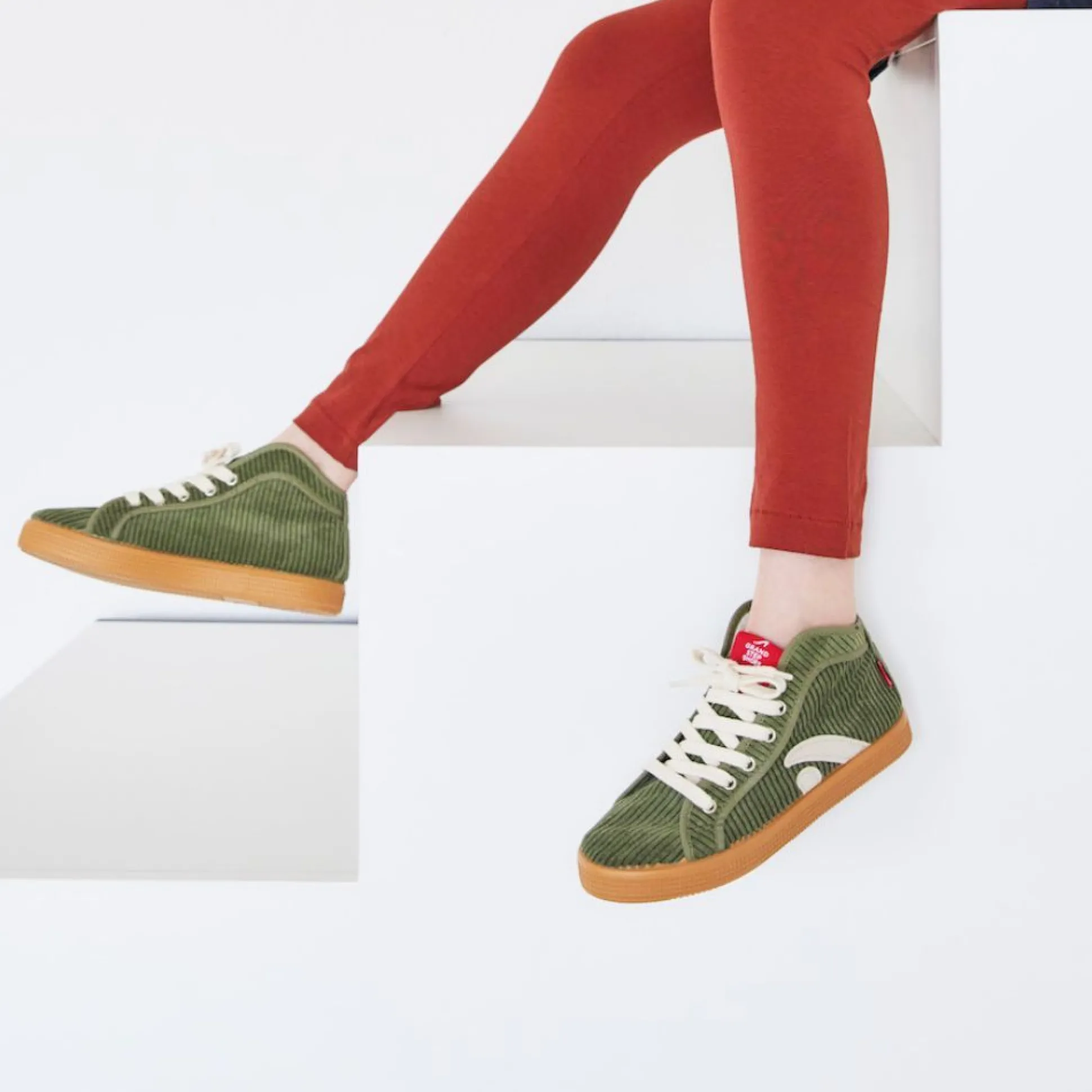 Taylor Cord Olive Sneaker