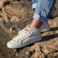 Taylor Hemp Sneaker White