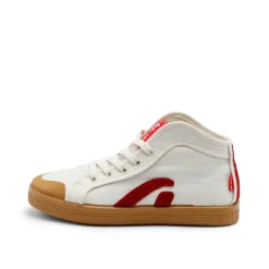 Taylor Organic Sneaker Offwhite Red
