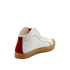 Taylor Organic Sneaker Offwhite Red