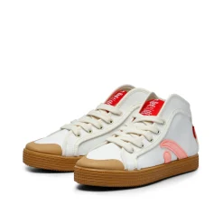 Taylor Organic Sneaker Offwhite Neon-Pink