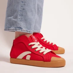 Taylor Organic Sneaker Red Washed