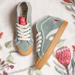 Taylor Organic Sneaker Seagreen Washed