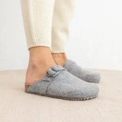Uden Grey Wool Clog