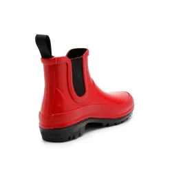 Vickie Red Rubber Boot