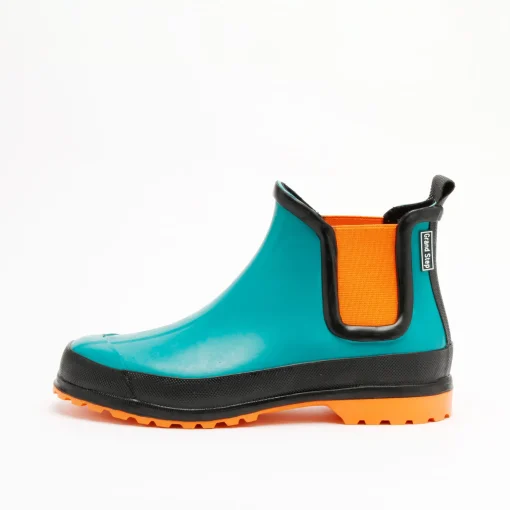 Victoria Multi Turkis-Orange Rubber Boot