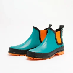 Victoria Multi Turkis-Orange Rubber Boot