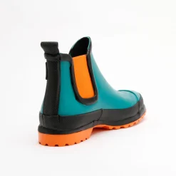 Victoria Multi Turkis-Orange Rubber Boot