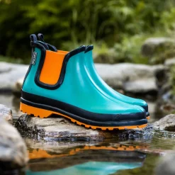 Victoria Multi Turkis-Orange Rubber Boot